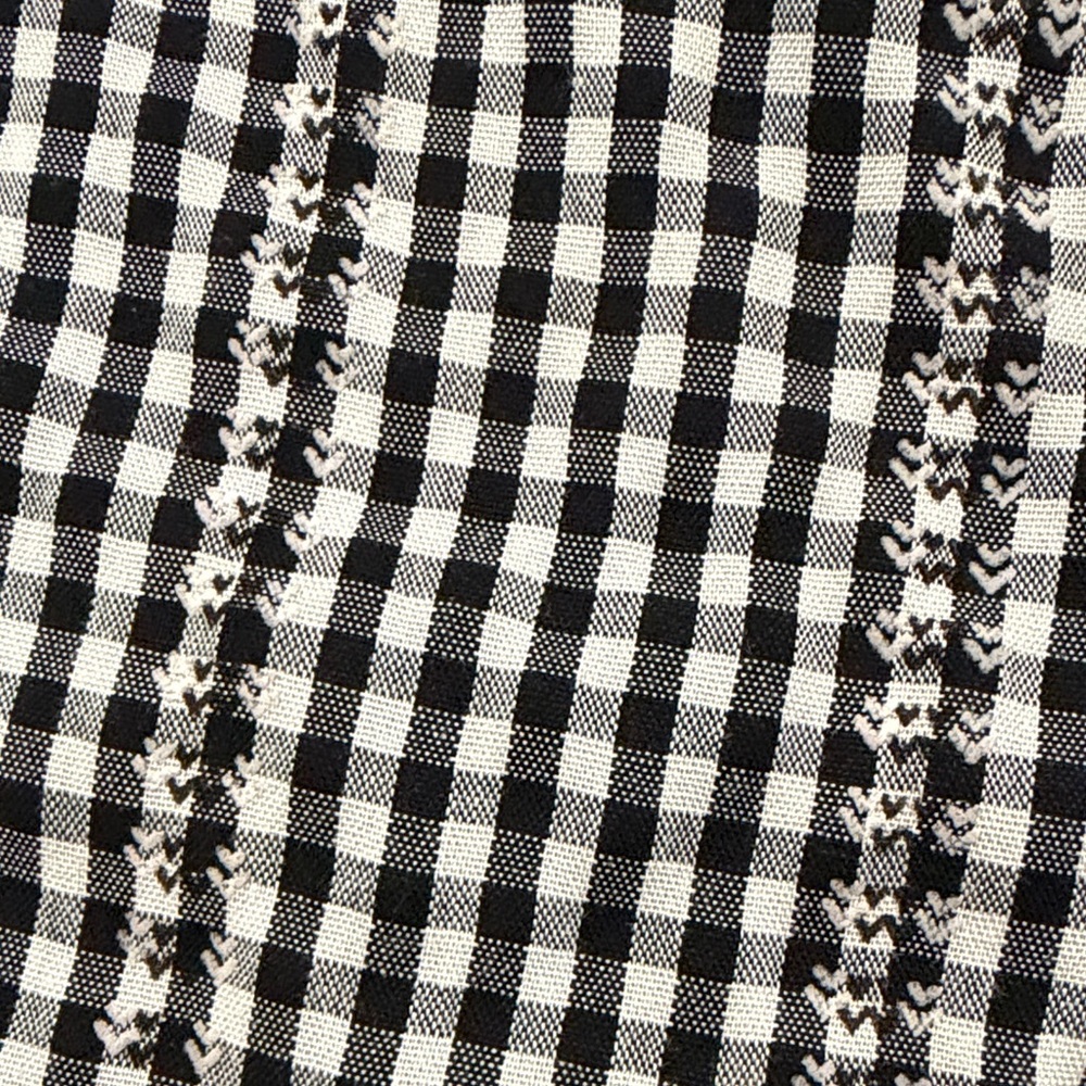 Max Studio Black and White Gingham Shirt - Picture 7 of 15